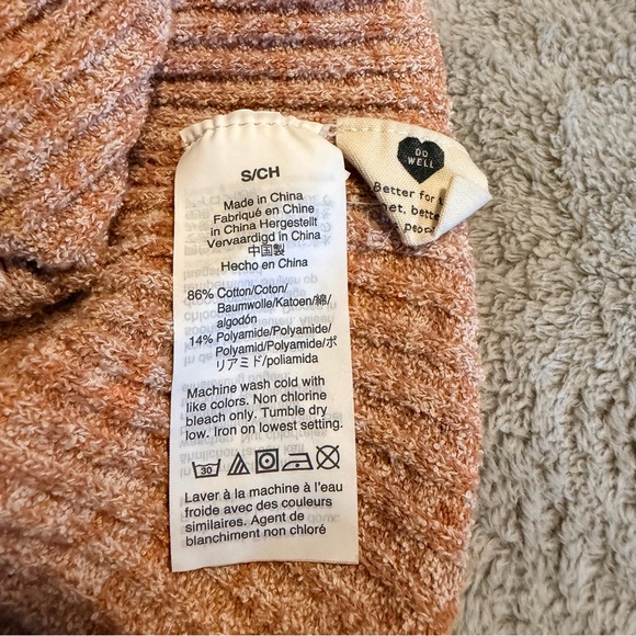 Madewell Ribbed Button-Down Shirt - Orange Marled Shaw Ribbed - Picture 5 of 8